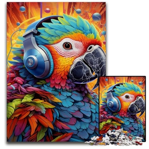 Bunter Papagei, 1000-teiliges Puzzle, anspruchsvolles Denkspiel, Familienaktivität, Heimdekoration, 50x75cm/19,68x29,52 Zoll Bunter Papagei, 1000-teiliges Puzzle, anspruchsvolles Denkspiel, Familienaktivität, Heimdekoration, 50x75cm/19,68x29,52 Zoll von MrChunlong