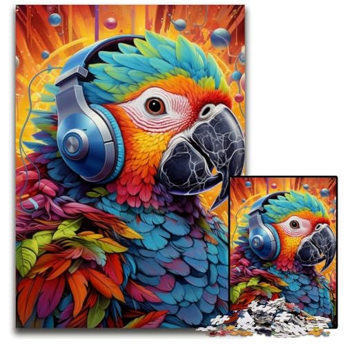 Bunter Papagei, 1000-teiliges Puzzle aus Pappe, Puzzle für Erwachsene, anspruchsvolles Denkspiel, entspannendes Spielzeug für Teenager, 26x38cm/10,23x14,96 Zoll Bunter Papagei, 1000-teiliges Puzzle aus Pappe, Puzzle für Erwachsene, anspruchsvolles Denkspiel, entspannendes Spielzeug für Teenager, 26x38cm/10,23x14,96 Zoll von MrChunlong
