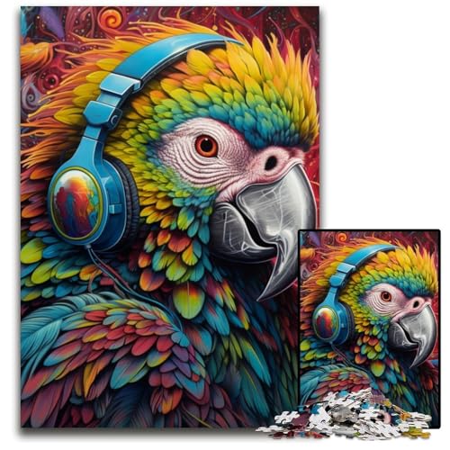 Bunter Papagei, 1000-teiliges Puzzle für Erwachsene, Papppuzzle, anspruchsvolles Denkspiel für Teenager, Spaß für den Familienspielabend, 26x38cm/10,23x14,96 Zoll Bunter Papagei, 1000-teiliges Puzzle für Erwachsene, Papppuzzle, anspruchsvolles Denkspiel für Teenager, Spaß für den Familienspielabend, 26x38cm/10,23x14,96 Zoll von MrChunlong