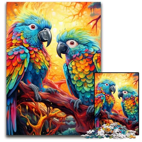 Bunter Papagei, 1000-teiliges Puzzle für Erwachsene, Papppuzzle für Heimdekoration, Gehirntraining, 26x38cm/10,23x14,96 Zoll Bunter Papagei, 1000-teiliges Puzzle für Erwachsene, Papppuzzle für Heimdekoration, Gehirntraining, 26x38cm/10,23x14,96 Zoll von MrChunlong