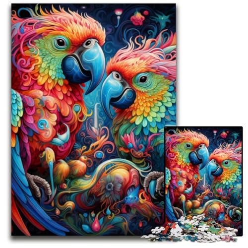 Bunter Papagei, 1000-teiliges Puzzle für Erwachsene, entspannende Unterhaltung, Heimdekoration, 26x38cm/10,23x14,96 Zoll Bunter Papagei, 1000-teiliges Puzzle für Erwachsene, entspannende Unterhaltung, Heimdekoration, 26x38cm/10,23x14,96 Zoll von MrChunlong