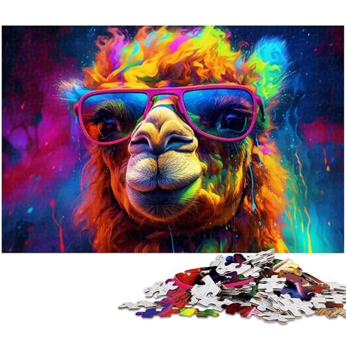 Buntes Alpaka-Puzzle 1000 Teile für Erwachsene, anspruchsvolles Rätsel, Denksportaufgabe, Spiel für Erwachsene, interaktive Familienaktivität, 26x38cm/10,23x14,96 Zoll Buntes Alpaka-Puzzle 1000 Teile für Erwachsene, anspruchsvolles Rätsel, Denksportaufgabe, Spiel für Erwachsene, interaktive Familienaktivität, 26x38cm/10,23x14,96 Zoll von MrChunlong