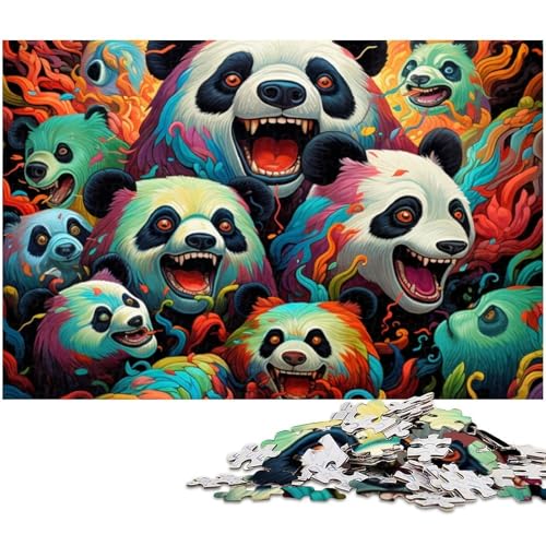 Buntes Art-Panda-Puzzle 1000 Teile für Erwachsene. Anspruchsvolle Rätsel, Denksportaufgabe, Spiel für Erwachsene, interaktive Familienaktivität, 26x38cm/10,23x14,96 Zoll Buntes Art-Panda-Puzzle 1000 Teile für Erwachsene. Anspruchsvolle Rätsel, Denksportaufgabe, Spiel für Erwachsene, interaktive Familienaktivität, 26x38cm/10,23x14,96 Zoll von MrChunlong