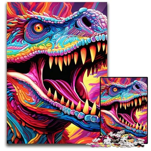 Buntes Dinosaurier-Puzzle mit 1000 Teilen. Anspruchsvolles Denkspiel, Familienaktivität, Heimdekoration, 50x75cm/19,68x29,52 Zoll Buntes Dinosaurier-Puzzle mit 1000 Teilen. Anspruchsvolles Denkspiel, Familienaktivität, Heimdekoration, 50x75cm/19,68x29,52 Zoll von MrChunlong