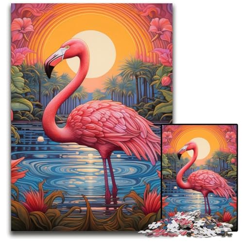 Buntes Flamingo-Kunst-Puzzle, 1000 Teile, Geschenke, Unmögliches Puzzle für Erwachsene, Herausforderndes Denkspiel für Teenager, Familienspaß, Interaktives Spiel, 50x75cm/19,68x29,52 Zoll Buntes Flamingo-Kunst-Puzzle, 1000 Teile, Geschenke, Unmögliches Puzzle für Erwachsene, Herausforderndes Denkspiel für Teenager, Familienspaß, Interaktives Spiel, 50x75cm/19,68x29,52 Zoll von MrChunlong