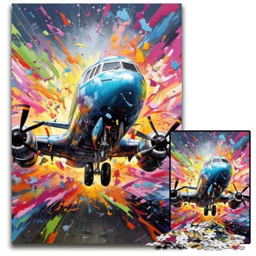 Buntes Flugzeug-Puzzle mit 1000 Teilen,Geschenke,unmögliche Puzzles für Erwachsene,anspruchsvolle Denksportaufgabe für Teenager,unterhaltsames interaktives Spiel für die ganze Familie,50x75cm Buntes Flugzeug-Puzzle mit 1000 Teilen,Geschenke,unmögliche Puzzles für Erwachsene,anspruchsvolle Denksportaufgabe für Teenager,unterhaltsames interaktives Spiel für die ganze Familie,50x75cm von MrChunlong
