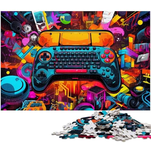 Buntes Gamepad-Puzzle 1000 Teile für Erwachsene, anspruchsvolle Rätsel, Denksportaufgabe, Spiel für Erwachsene, interaktive Familienaktivität, 50x75cm/19,68x29,52 Zoll Buntes Gamepad-Puzzle 1000 Teile für Erwachsene, anspruchsvolle Rätsel, Denksportaufgabe, Spiel für Erwachsene, interaktive Familienaktivität, 50x75cm/19,68x29,52 Zoll von MrChunlong