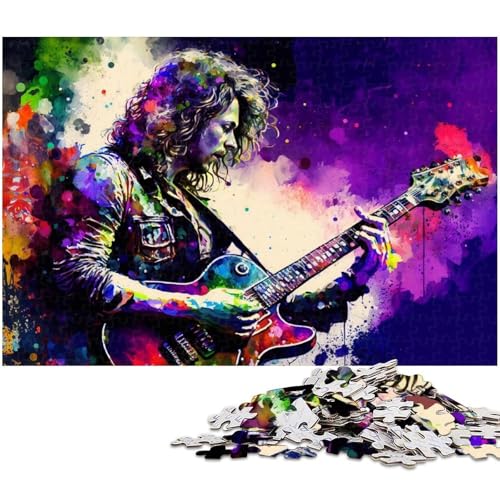Buntes Gitarrenspieler-Puzzle für Erwachsene, 1000-teiliges Puzzle für Erwachsene, Familie und Freunde, geeignet für Kinder ab 14 Jahren, 50x75cm/19,68x29,52 Zoll Buntes Gitarrenspieler-Puzzle für Erwachsene, 1000-teiliges Puzzle für Erwachsene, Familie und Freunde, geeignet für Kinder ab 14 Jahren, 50x75cm/19,68x29,52 Zoll von MrChunlong