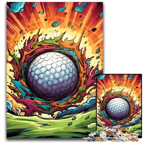 Buntes Golf-Puzzle mit 1000 Teilen für Erwachsene, anspruchsvolle Rätsel, Denksportaufgabe, Spiel für Erwachsene, interaktive Aktivität für die ganze Familie, 26x38cm/10,23x14,96 Zoll Buntes Golf-Puzzle mit 1000 Teilen für Erwachsene, anspruchsvolle Rätsel, Denksportaufgabe, Spiel für Erwachsene, interaktive Aktivität für die ganze Familie, 26x38cm/10,23x14,96 Zoll von MrChunlong
