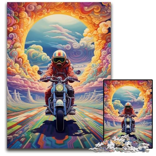 Buntes Kunst-Motorrad-Puzzle, 1000 Teile, Holzpuzzle für Erwachsene, anspruchsvolles Denkspiel – entspannendes Spielzeug für Teenager, 50x75cm/19,68x29,52 Zoll Buntes Kunst-Motorrad-Puzzle, 1000 Teile, Holzpuzzle für Erwachsene, anspruchsvolles Denkspiel – entspannendes Spielzeug für Teenager, 50x75cm/19,68x29,52 Zoll von MrChunlong