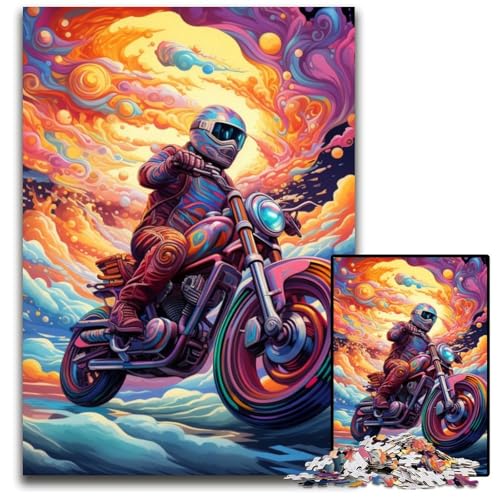 Buntes Kunst-Motorrad-Puzzle 1000 Teile für Erwachsene. Anspruchsvolle Rätsel, Denksportaufgabe, Spiel für Erwachsene, interaktive Familienaktivität, 26x38cm/10,23x14,96 Zoll Buntes Kunst-Motorrad-Puzzle 1000 Teile für Erwachsene. Anspruchsvolle Rätsel, Denksportaufgabe, Spiel für Erwachsene, interaktive Familienaktivität, 26x38cm/10,23x14,96 Zoll von MrChunlong