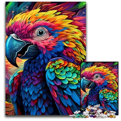 Buntes Kunst-Papagei-Puzzle mit 1000 Teilen für Erwachsene. Puzzle für Erwachsene. Ideal für Verliebte, perfektes Weihnachts-, Neujahrs- und Valentinstagsgeschenk. 50x75cm/19,68x29,52 Zoll Buntes Kunst-Papagei-Puzzle mit 1000 Teilen für Erwachsene. Puzzle für Erwachsene. Ideal für Verliebte, perfektes Weihnachts-, Neujahrs- und Valentinstagsgeschenk. 50x75cm/19,68x29,52 Zoll von MrChunlong