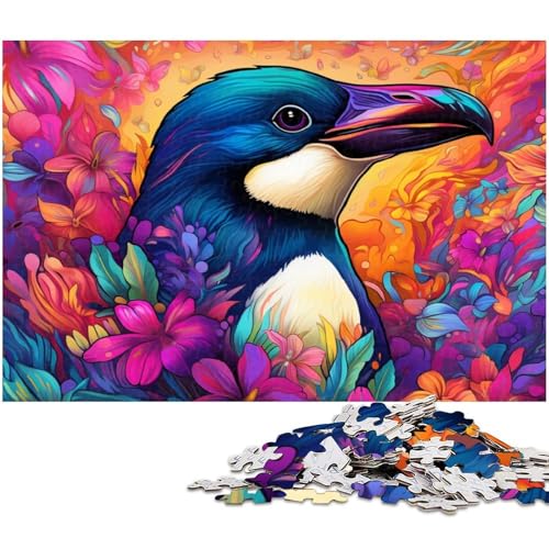 Buntes Kunst-Pinguin-Puzzle mit 1000 Teilen, anspruchsvolles Denkspiel, Familienaktivität, Heimdekoration, 26x38cm/10,23x14,96 Zoll Buntes Kunst-Pinguin-Puzzle mit 1000 Teilen, anspruchsvolles Denkspiel, Familienaktivität, Heimdekoration, 26x38cm/10,23x14,96 Zoll von MrChunlong