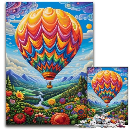 Buntes Kunst-Puzzle mit Heißluftballon, 1000 Teile, anspruchsvolles Denkspiel, Familienaktivität, Heimdekoration, 50x75cm/19,68x29,52 Zoll Buntes Kunst-Puzzle mit Heißluftballon, 1000 Teile, anspruchsvolles Denkspiel, Familienaktivität, Heimdekoration, 50x75cm/19,68x29,52 Zoll von MrChunlong