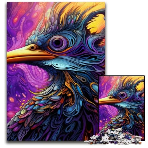 Buntes Papppecker-Puzzle für Erwachsene, 1000-teiliges Papp-Puzzle für Erwachsene, anspruchsvolles Denkspiel für Teenager, Spaß für den Familienspieleabend, 26x38cm/10,23x14,96 Zoll von MrChunlong