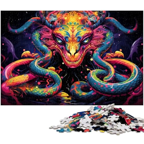 Buntes Schlangen-Puzzle für Erwachsene, 1000 Teile, Familie und Freunde, geeignet für Kinder ab 14 Jahren, 26x38cm/10,23x14,96 Zoll Buntes Schlangen-Puzzle für Erwachsene, 1000 Teile, Familie und Freunde, geeignet für Kinder ab 14 Jahren, 26x38cm/10,23x14,96 Zoll von MrChunlong