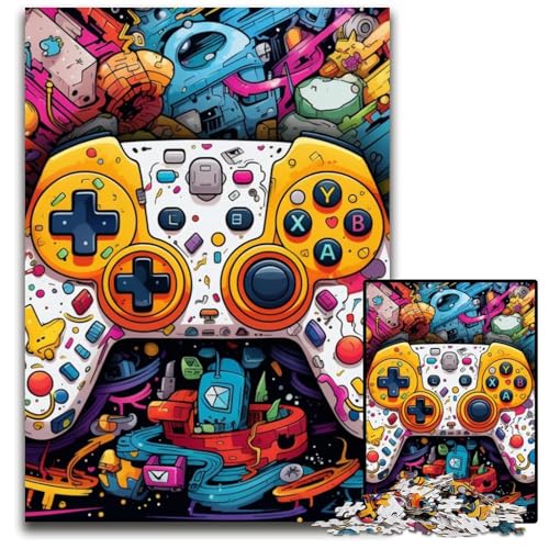 Buntes Spiel, 1000 Teile, Puzzle für Erwachsene, Papppuzzle, anspruchsvolles Denkspiel für Teenager, Spaß für den Familienspielabend, 26x38cm/10,23x14,96 Zoll Buntes Spiel, 1000 Teile, Puzzle für Erwachsene, Papppuzzle, anspruchsvolles Denkspiel für Teenager, Spaß für den Familienspielabend, 26x38cm/10,23x14,96 Zoll von MrChunlong