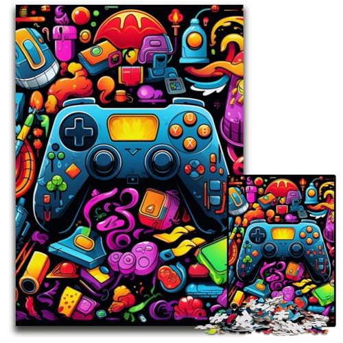 Buntes Spiel, 1000-teiliges Puzzle, Geschenke, Unmögliche Puzzles für Erwachsene, Herausfordernde Denksportaufgabe für Teenager, Familienspaß, Interaktives Spiel, 26x38cm/10,23x14,96 Zoll von MrChunlong