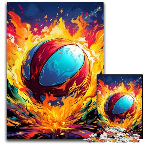 Buntes Volleyball-Puzzle mit 1000 Teilen. Anspruchsvolles Denkspiel, Familienaktivität, Heimdekoration, 26x38cm/10,23x14,96 Zoll Buntes Volleyball-Puzzle mit 1000 Teilen. Anspruchsvolles Denkspiel, Familienaktivität, Heimdekoration, 26x38cm/10,23x14,96 Zoll von MrChunlong