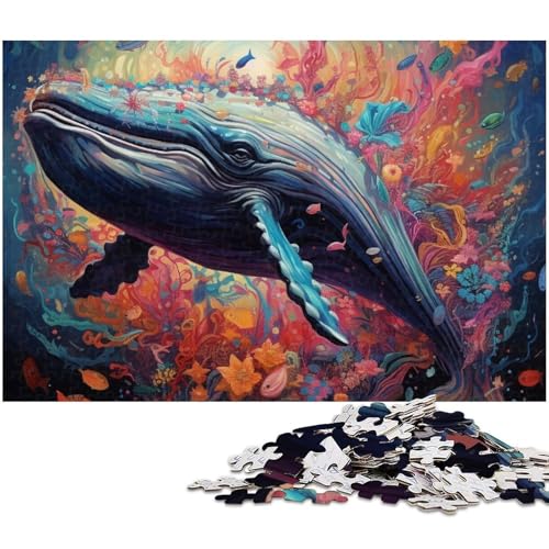 Buntes Wal-Puzzle 1000 Teile für Erwachsene. Anspruchsvolles Rätsel, Denksportaufgabe, Spiel für Erwachsene, interaktive Familienaktivität, 50x75cm/19,68x29,52 Zoll Buntes Wal-Puzzle 1000 Teile für Erwachsene. Anspruchsvolles Rätsel, Denksportaufgabe, Spiel für Erwachsene, interaktive Familienaktivität, 50x75cm/19,68x29,52 Zoll von MrChunlong
