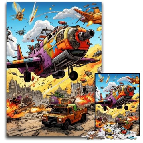 Color Art Flugzeug-Puzzle für Erwachsene, 1000-teiliges Puzzle für Erwachsene, Familie und Freunde, geeignet für Kinder ab 14 Jahren, 26x38cm/10,23x14,96 Zoll Color Art Flugzeug-Puzzle für Erwachsene, 1000-teiliges Puzzle für Erwachsene, Familie und Freunde, geeignet für Kinder ab 14 Jahren, 26x38cm/10,23x14,96 Zoll von MrChunlong