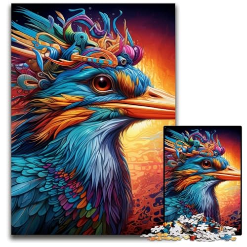 Color Bird 1000-Teile-Puzzle-Geschenke, Unmögliches Puzzle für Erwachsene, Herausforderndes Denkspiel für Teenager, Familienspaß, Interaktives Spiel, 50x75cm/19,68x29,52 Zoll Color Bird 1000-Teile-Puzzle-Geschenke, Unmögliches Puzzle für Erwachsene, Herausforderndes Denkspiel für Teenager, Familienspaß, Interaktives Spiel, 50x75cm/19,68x29,52 Zoll von MrChunlong
