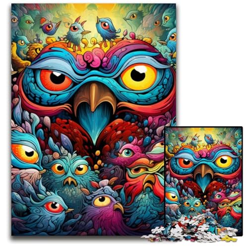 Color Bird Puzzle für Erwachsene, 1000 Teile, Holzpuzzle, Denksportaufgabe für Teenager, 50x75cm/19,68x29,52 Zoll Color Bird Puzzle für Erwachsene, 1000 Teile, Holzpuzzle, Denksportaufgabe für Teenager, 50x75cm/19,68x29,52 Zoll von MrChunlong
