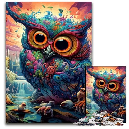 Color Owl 1000-Teile-Puzzle-Geschenke, Unmögliches Puzzle für Erwachsene, Herausforderndes Denkspiel für Teenager, Familienspaß, Interaktives Spiel, 50x75cm/19,68x29,52 Zoll Color Owl 1000-Teile-Puzzle-Geschenke, Unmögliches Puzzle für Erwachsene, Herausforderndes Denkspiel für Teenager, Familienspaß, Interaktives Spiel, 50x75cm/19,68x29,52 Zoll von MrChunlong