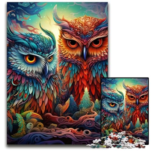 Color Owl 1000-Teile-Puzzle-Geschenke Unmögliche Puzzles für Erwachsene Herausfordernde Denksportaufgabe für Teenager, Familienspaß Interaktives Spiel 26x38cm/10,23x14,96 Zoll Color Owl 1000-Teile-Puzzle-Geschenke Unmögliche Puzzles für Erwachsene Herausfordernde Denksportaufgabe für Teenager, Familienspaß Interaktives Spiel 26x38cm/10,23x14,96 Zoll von MrChunlong