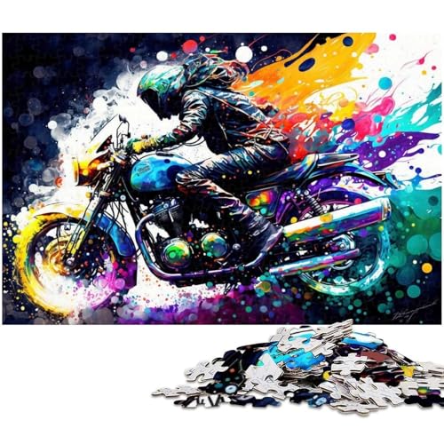 Cooles Motorrad-Puzzle, 1000 Teile, für Erwachsene, Papppuzzle, anspruchsvolles Denkspiel für Teenager, Spaß für den Familienspielabend, 26x38cm/10,23x14,96 Zoll Cooles Motorrad-Puzzle, 1000 Teile, für Erwachsene, Papppuzzle, anspruchsvolles Denkspiel für Teenager, Spaß für den Familienspielabend, 26x38cm/10,23x14,96 Zoll von MrChunlong