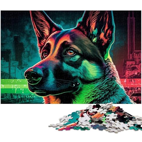 Deutscher Schäferhund-Puzzle 1000 Teile für Erwachsene, anspruchsvolles Rätsel, Denksportaufgabe, Spiel für Erwachsene, interaktive Familienaktivität, 26x38cm/10,23x14,96 Zoll Deutscher Schäferhund-Puzzle 1000 Teile für Erwachsene, anspruchsvolles Rätsel, Denksportaufgabe, Spiel für Erwachsene, interaktive Familienaktivität, 26x38cm/10,23x14,96 Zoll von MrChunlong