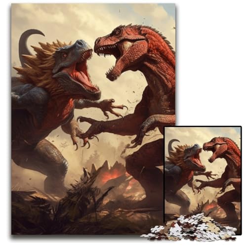 Dinosaurier-Puzzle für Erwachsene, 1000-teiliges Puzzle für Erwachsene, Familie und Freunde, geeignet für Kinder ab 14 Jahren, 50x75cm/19,68x29,52 Zoll Dinosaurier-Puzzle für Erwachsene, 1000-teiliges Puzzle für Erwachsene, Familie und Freunde, geeignet für Kinder ab 14 Jahren, 50x75cm/19,68x29,52 Zoll von MrChunlong