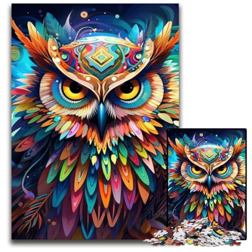 Eulen-Puzzle, 1000 Teile, anspruchsvolles Denkspiel, Familienaktivität, Heimdekoration, 50x75cm/19,68x29,52 Zoll Eulen-Puzzle, 1000 Teile, anspruchsvolles Denkspiel, Familienaktivität, Heimdekoration, 50x75cm/19,68x29,52 Zoll von MrChunlong