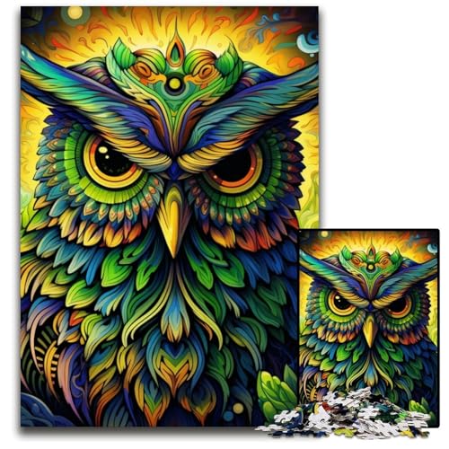 Eulen-Puzzle 1000 Teile für Erwachsene, anspruchsvolles Rätsel, Denksportaufgabe, Spiel für Erwachsene, interaktive Familienaktivität, 26x38cm/10,23x14,96 Zoll Eulen-Puzzle 1000 Teile für Erwachsene, anspruchsvolles Rätsel, Denksportaufgabe, Spiel für Erwachsene, interaktive Familienaktivität, 26x38cm/10,23x14,96 Zoll von MrChunlong