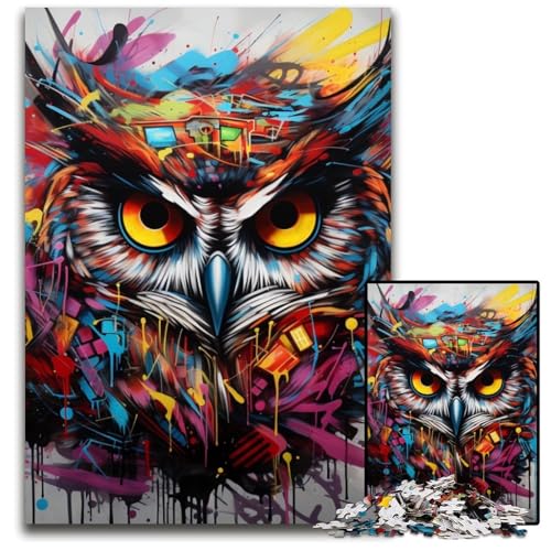 Eulen-Puzzle für Erwachsene, 1000 Teile, Papp-Puzzle, anspruchsvolles Denkspiel für Teenager, Spaß für den Familienspieleabend, 26x38cm/10,23x14,96 Zoll Eulen-Puzzle für Erwachsene, 1000 Teile, Papp-Puzzle, anspruchsvolles Denkspiel für Teenager, Spaß für den Familienspieleabend, 26x38cm/10,23x14,96 Zoll von MrChunlong