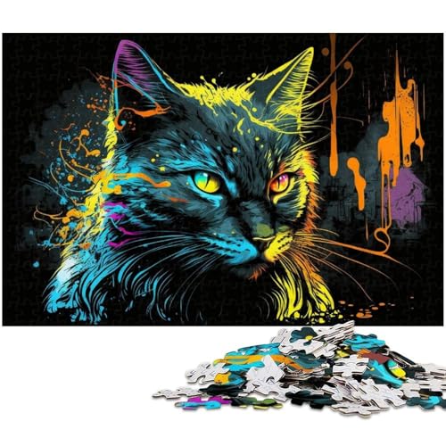 Fantasy-Katzen-Puzzle 1000 Teile für Erwachsene, Holzpuzzle, Heimdekoration und Urlaubsspaß, 50x75cm/19,68x29,52 Zoll Fantasy-Katzen-Puzzle 1000 Teile für Erwachsene, Holzpuzzle, Heimdekoration und Urlaubsspaß, 50x75cm/19,68x29,52 Zoll von MrChunlong