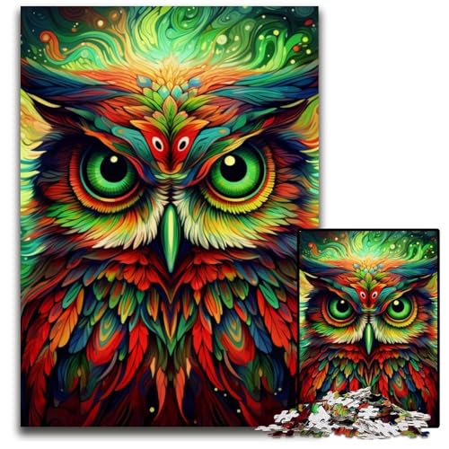 Farbige Eule, 1000 Teile, Puzzle, Geschenke, Puzzles für Erwachsene, Familienaktivität, Heimdekoration, 26x38cm/10,23x14,96 Zoll Farbige Eule, 1000 Teile, Puzzle, Geschenke, Puzzles für Erwachsene, Familienaktivität, Heimdekoration, 26x38cm/10,23x14,96 Zoll von MrChunlong