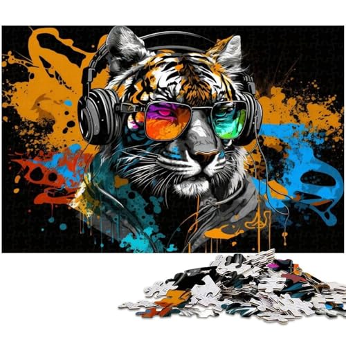Farbiges Tiger-Puzzle 1000 Teile für Erwachsene, Puzzle für Erwachsene, DIY-Heimdekor-Geschenk, Denksportspiel, 26x38cm/10,23x14,96 Zoll Farbiges Tiger-Puzzle 1000 Teile für Erwachsene, Puzzle für Erwachsene, DIY-Heimdekor-Geschenk, Denksportspiel, 26x38cm/10,23x14,96 Zoll von MrChunlong