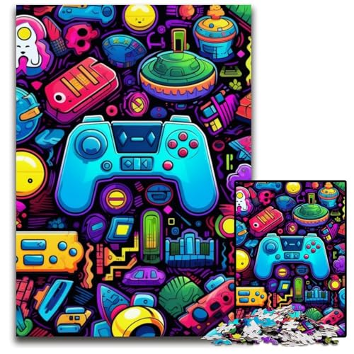 Farbspiel, 1000-teiliges Puzzle, anspruchsvolles Denkspiel, Familienaktivität, Heimdekoration, 26x38cm/10,23x14,96 Zoll Farbspiel, 1000-teiliges Puzzle, anspruchsvolles Denkspiel, Familienaktivität, Heimdekoration, 26x38cm/10,23x14,96 Zoll von MrChunlong