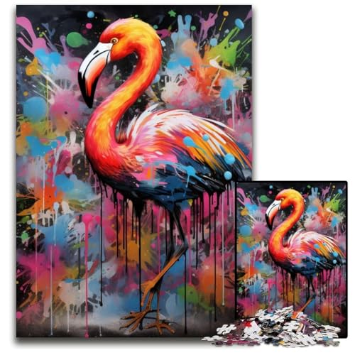 Flamingo-Puzzle für Erwachsene, 1000 Teile, Papppuzzle, Denkspiel für Teenager, 26x38cm/10,23x14,96 Zoll Flamingo-Puzzle für Erwachsene, 1000 Teile, Papppuzzle, Denkspiel für Teenager, 26x38cm/10,23x14,96 Zoll von MrChunlong