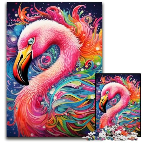 Flamingo-Puzzle für Erwachsene, 1000 Teile, Papppuzzle, Denkspiel für Teenager, 26x38cm/10,23x14,96 Zoll Flamingo-Puzzle für Erwachsene, 1000 Teile, Papppuzzle, Denkspiel für Teenager, 26x38cm/10,23x14,96 Zoll von MrChunlong