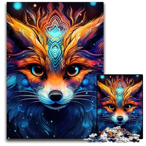 Fuchs-Puzzle mit 1000 Teilen, anspruchsvolles Denkspiel, Familienaktivität, Heimdekoration, 26x38cm/10,23x14,96 Zoll Fuchs-Puzzle mit 1000 Teilen, anspruchsvolles Denkspiel, Familienaktivität, Heimdekoration, 26x38cm/10,23x14,96 Zoll von MrChunlong