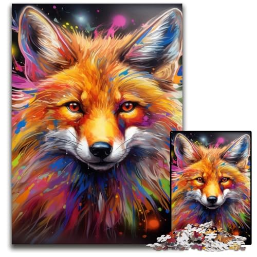 Fuchs-Puzzle mit 1000 Teilen, anspruchsvolles Denkspiel, Familienaktivität, Heimdekoration, 50x75cm/19,68x29,52 Zoll Fuchs-Puzzle mit 1000 Teilen, anspruchsvolles Denkspiel, Familienaktivität, Heimdekoration, 50x75cm/19,68x29,52 Zoll von MrChunlong