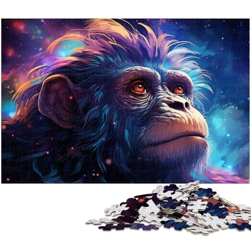 Galaxy Monkey 1000-teiliges Puzzle, anspruchsvolles Denkspiel, Familienaktivität, Heimdekoration, 26x38cm/10,23x14,96 Zoll Galaxy Monkey 1000-teiliges Puzzle, anspruchsvolles Denkspiel, Familienaktivität, Heimdekoration, 26x38cm/10,23x14,96 Zoll von MrChunlong