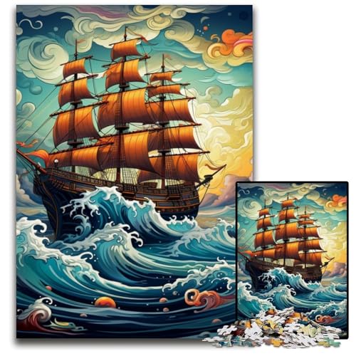 Galaxy Piratenschiff, 1000-teiliges Puzzle für Erwachsene, Karton, Denksportaufgabe, dekoratives DIY-Spiel, interaktives Familienspielzeug, 26x38cm/10,23x14,96 Zoll Galaxy Piratenschiff, 1000-teiliges Puzzle für Erwachsene, Karton, Denksportaufgabe, dekoratives DIY-Spiel, interaktives Familienspielzeug, 26x38cm/10,23x14,96 Zoll von MrChunlong