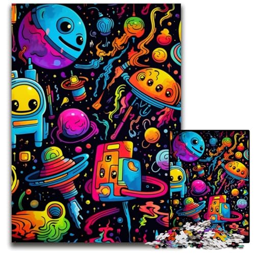 Galaxy Planet 1000-teiliges Puzzle, Unmögliches Puzzle für Erwachsene, Geburtstage und Feiertage, 26x38cm/10,23x14,96 Zoll von MrChunlong