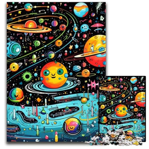 Galaxy Planet 1000-teiliges Puzzle aus Pappe, Puzzles für Erwachsene, anspruchsvolles Denkspiel, entspannendes Spielzeug für Teenager, 26x38cm/10,23x14,96 Zoll Galaxy Planet 1000-teiliges Puzzle aus Pappe, Puzzles für Erwachsene, anspruchsvolles Denkspiel, entspannendes Spielzeug für Teenager, 26x38cm/10,23x14,96 Zoll von MrChunlong