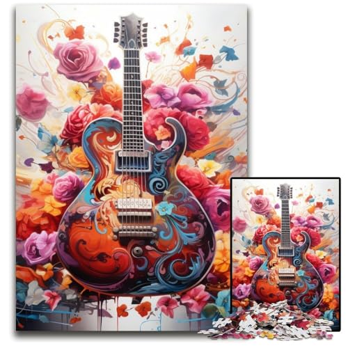 Gitarren-Puzzle, 1000 Teile, Holzpuzzle für Erwachsene, anspruchsvolles Denkspiel für Teenager, Spaß am Familienspielabend, 50x75cm/19,68x29,52 Zoll Gitarren-Puzzle, 1000 Teile, Holzpuzzle für Erwachsene, anspruchsvolles Denkspiel für Teenager, Spaß am Familienspielabend, 50x75cm/19,68x29,52 Zoll von MrChunlong