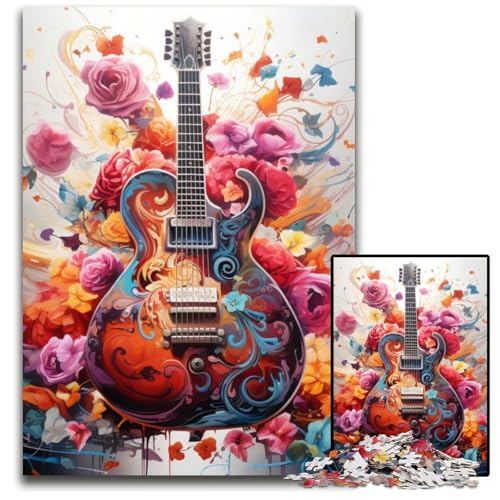Gitarren-Puzzle, 1000 Teile, anspruchsvolles Denkspiel, Familienaktivität, Heimdekoration, 26x38cm/10,23x14,96 Zoll Gitarren-Puzzle, 1000 Teile, anspruchsvolles Denkspiel, Familienaktivität, Heimdekoration, 26x38cm/10,23x14,96 Zoll von MrChunlong