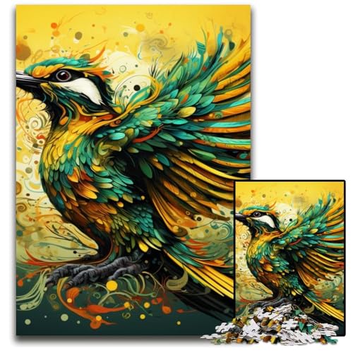 Green Sparrow Puzzle, 1000 Teile, für Erwachsene, Holzpuzzle, ideal für Teenager und Sammler, Reisegeschenk, Familienaktivität, 50x75cm/19,68x29,52 Zoll Green Sparrow Puzzle, 1000 Teile, für Erwachsene, Holzpuzzle, ideal für Teenager und Sammler, Reisegeschenk, Familienaktivität, 50x75cm/19,68x29,52 Zoll von MrChunlong